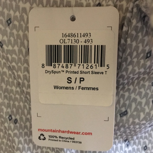 🆕 NWT | MOUNTAIN HARDWEAR DRYSPUN PRINTED TEE 🆕 - Picture 7 of 8